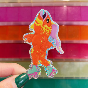 Reverse Mermaid Glitter Vinyl Sticker