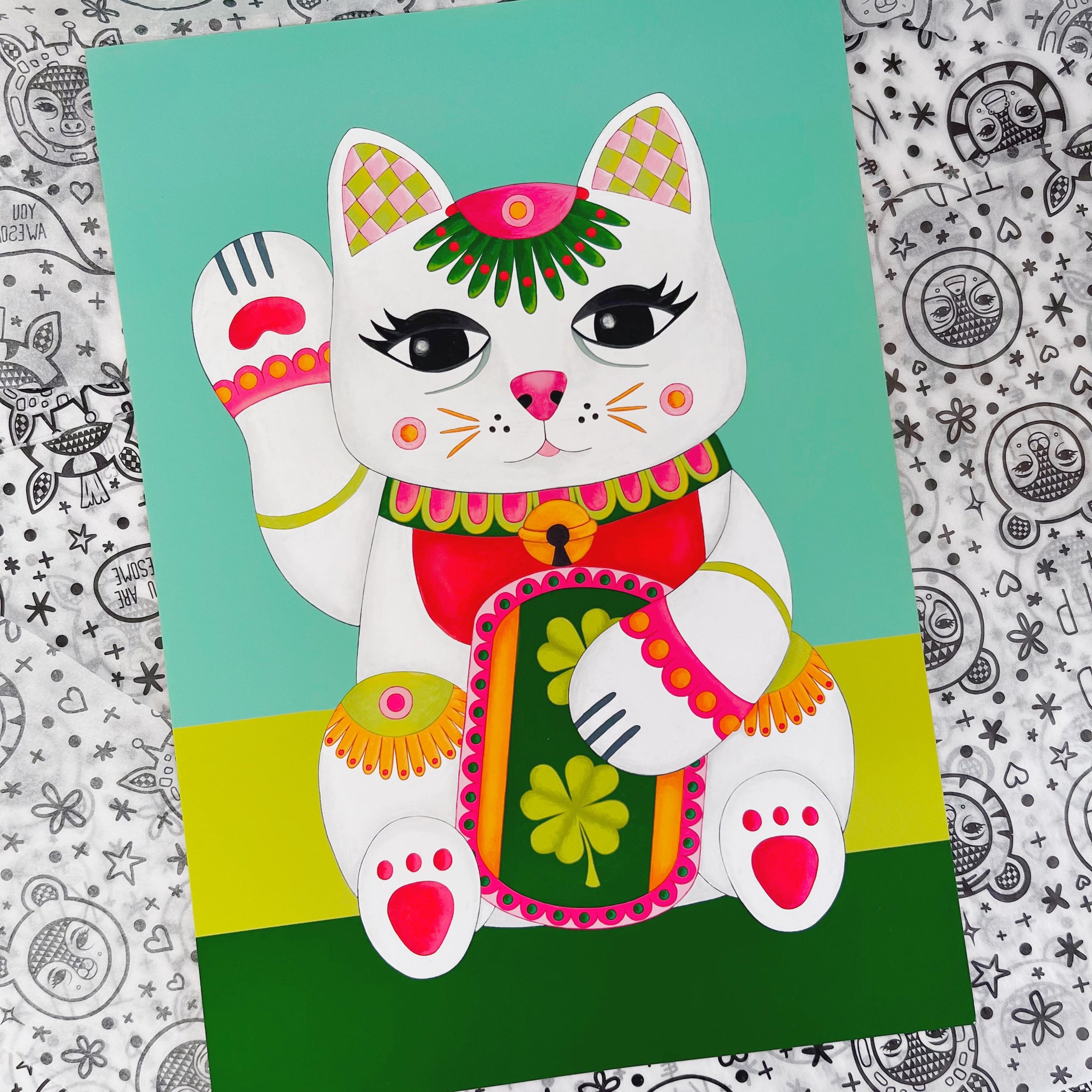 Lucky Cat Print