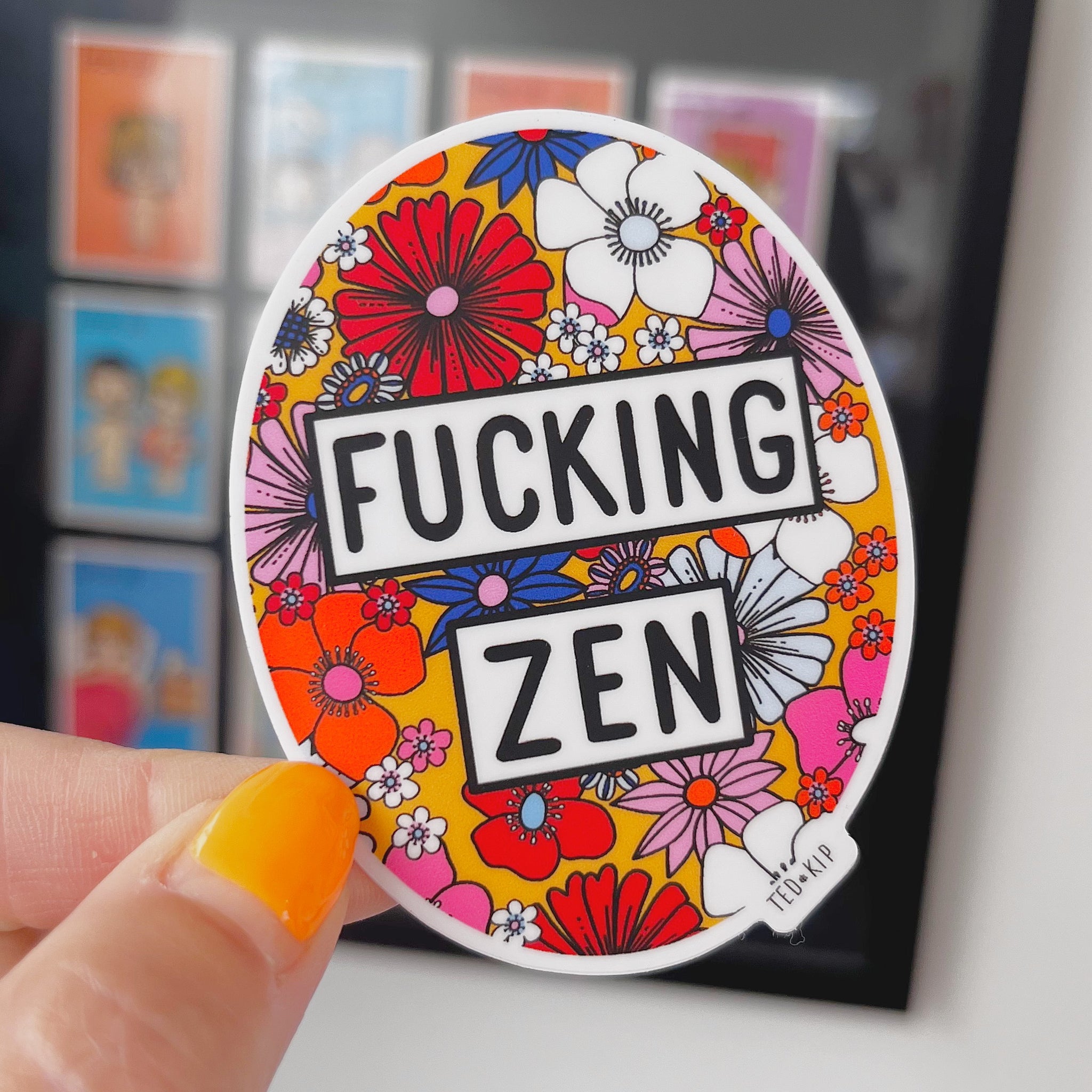 Fucking Zen Vinyl Sticker