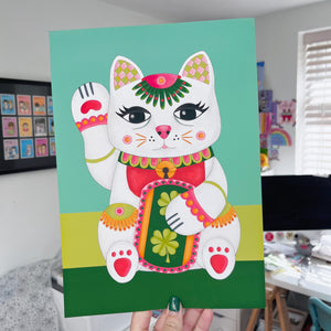 Lucky Cat Print