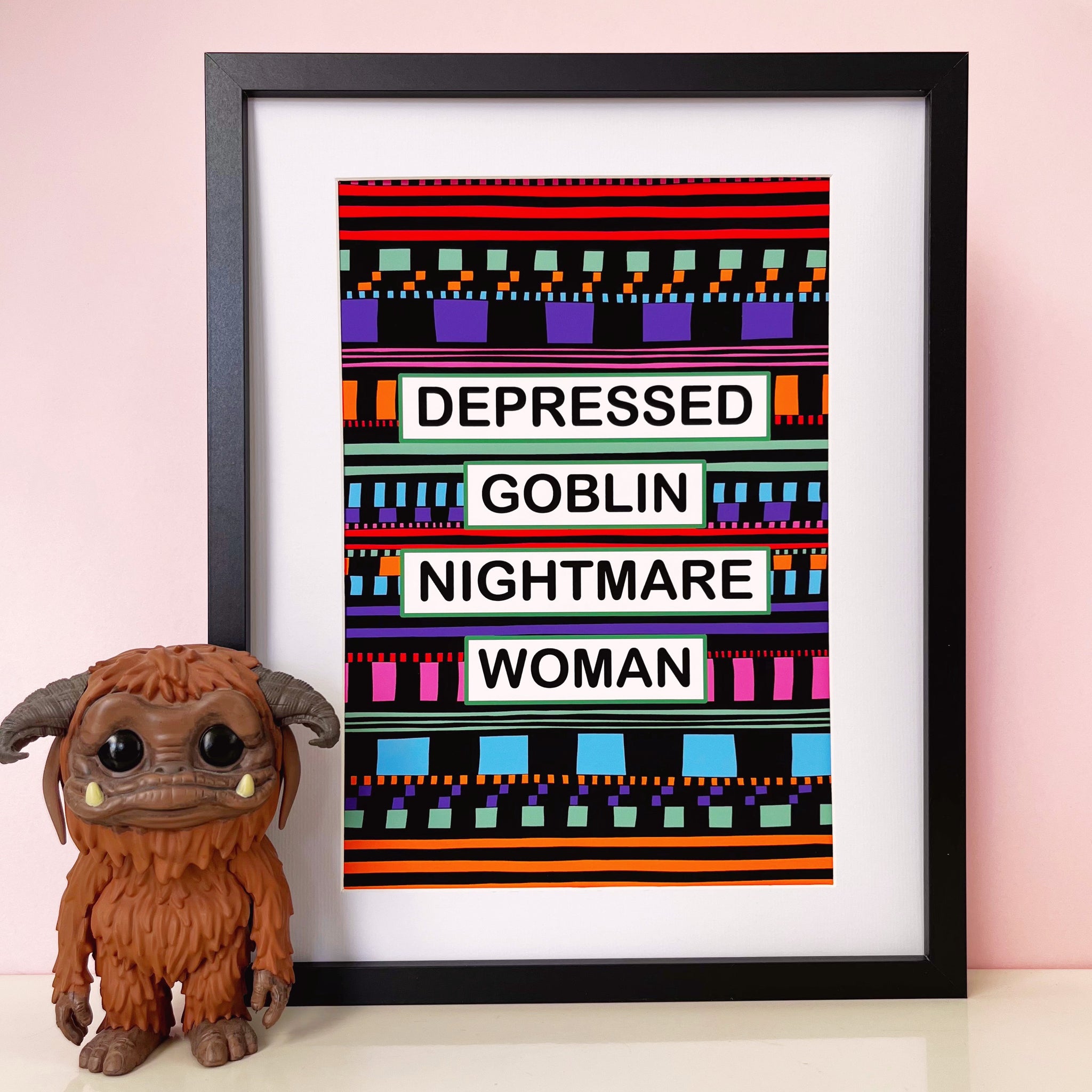 Depressed Goblin Nightmare Woman Print