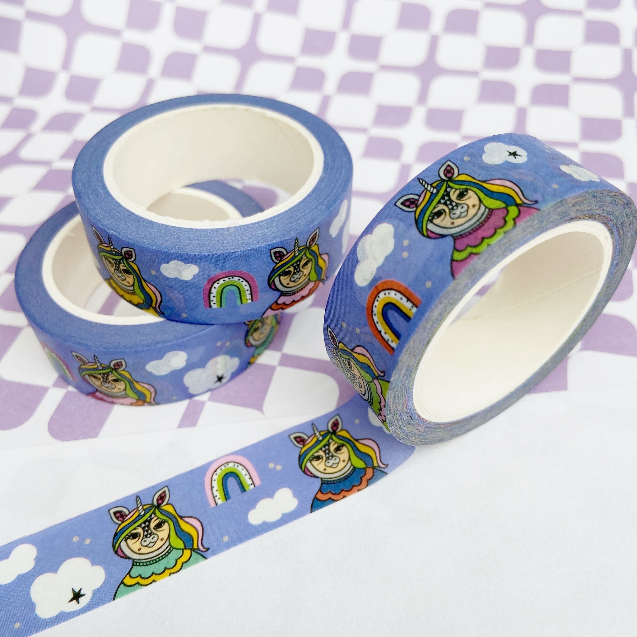 Blue Unicorn Washi Tape