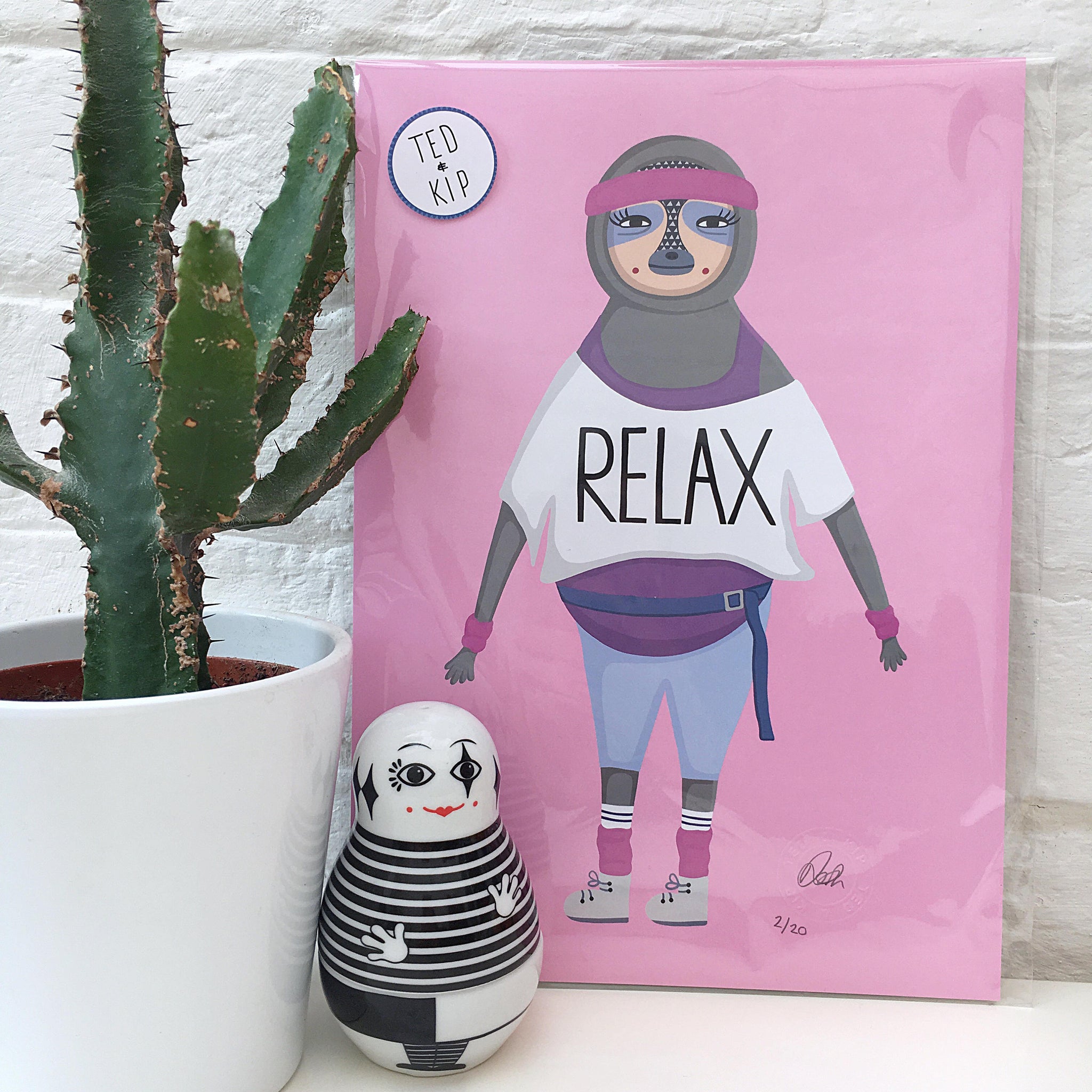 SALE Relax Sloth Print