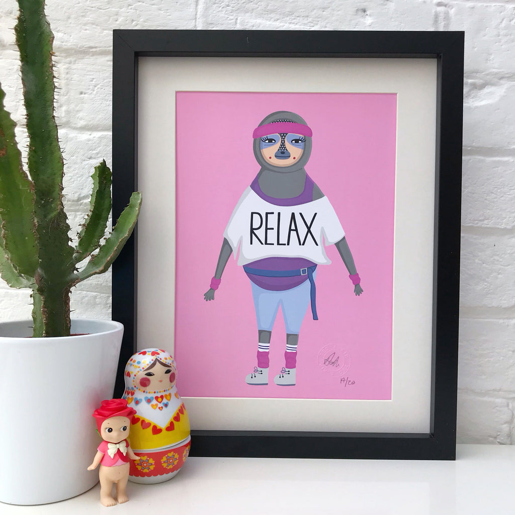 Relax Sloth Print