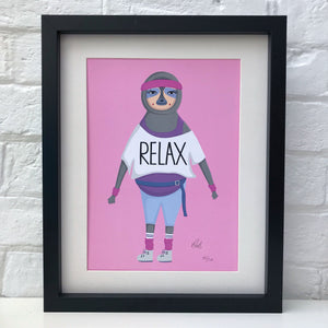Relax Sloth Print