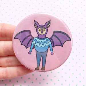 Bat Button Badge