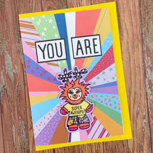 You Are Super Awesome Magnet Card