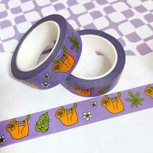 Purple Sloth Washi Tape