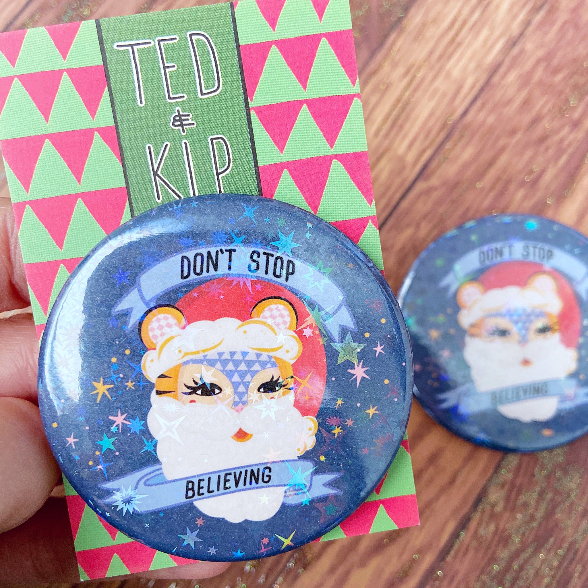 Don’t Stop Believing Button Badge