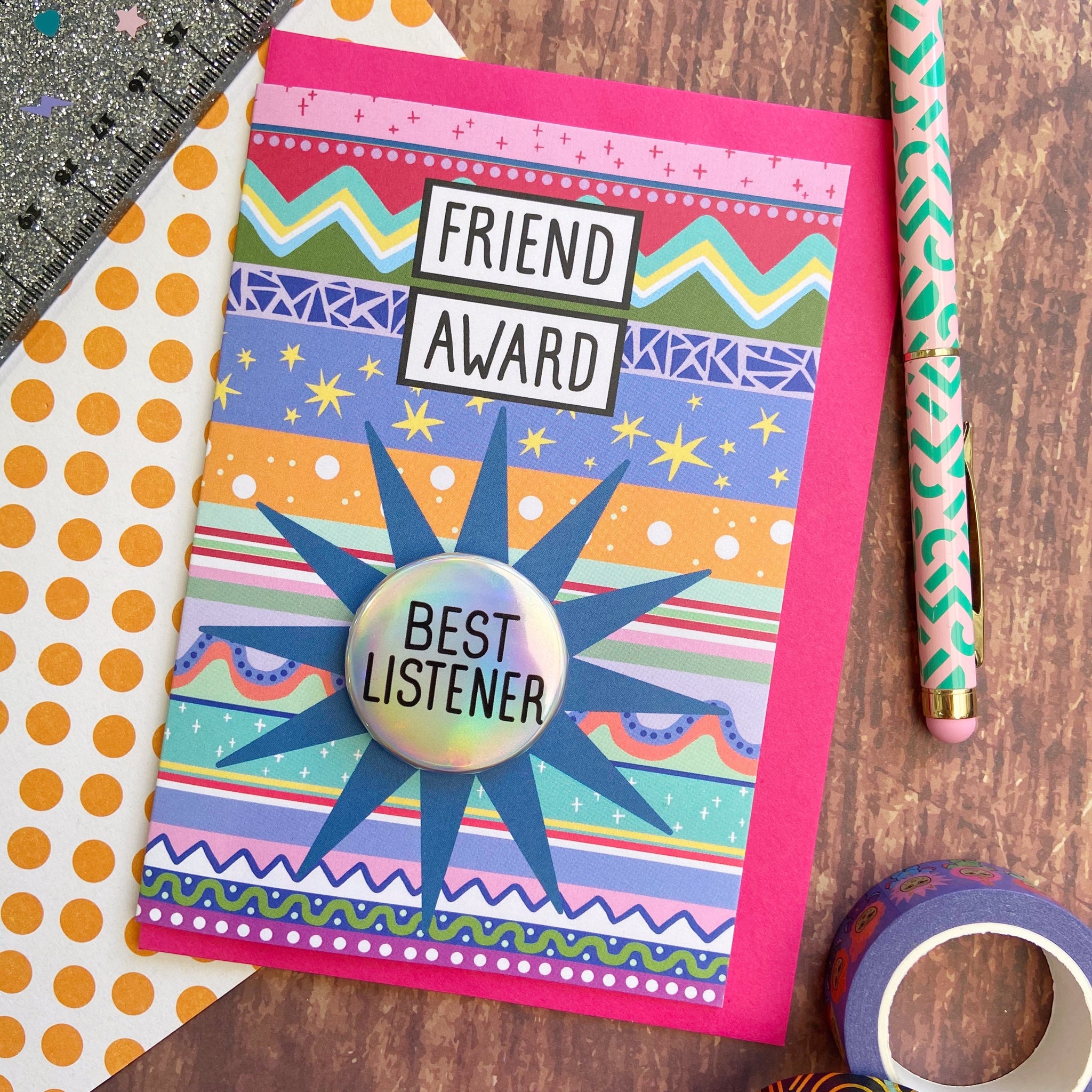 SALE Best Listener - Friend Award Card