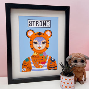 SALE Strong Tiger Print