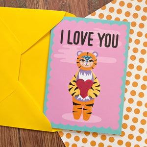 I Love You Tiger Card