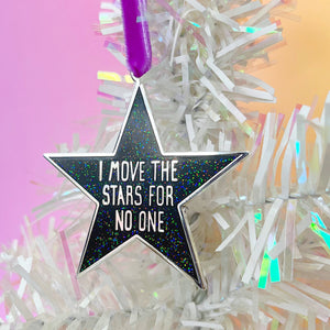 I Move The Stars For No One Decoration (Purple Ribbon)