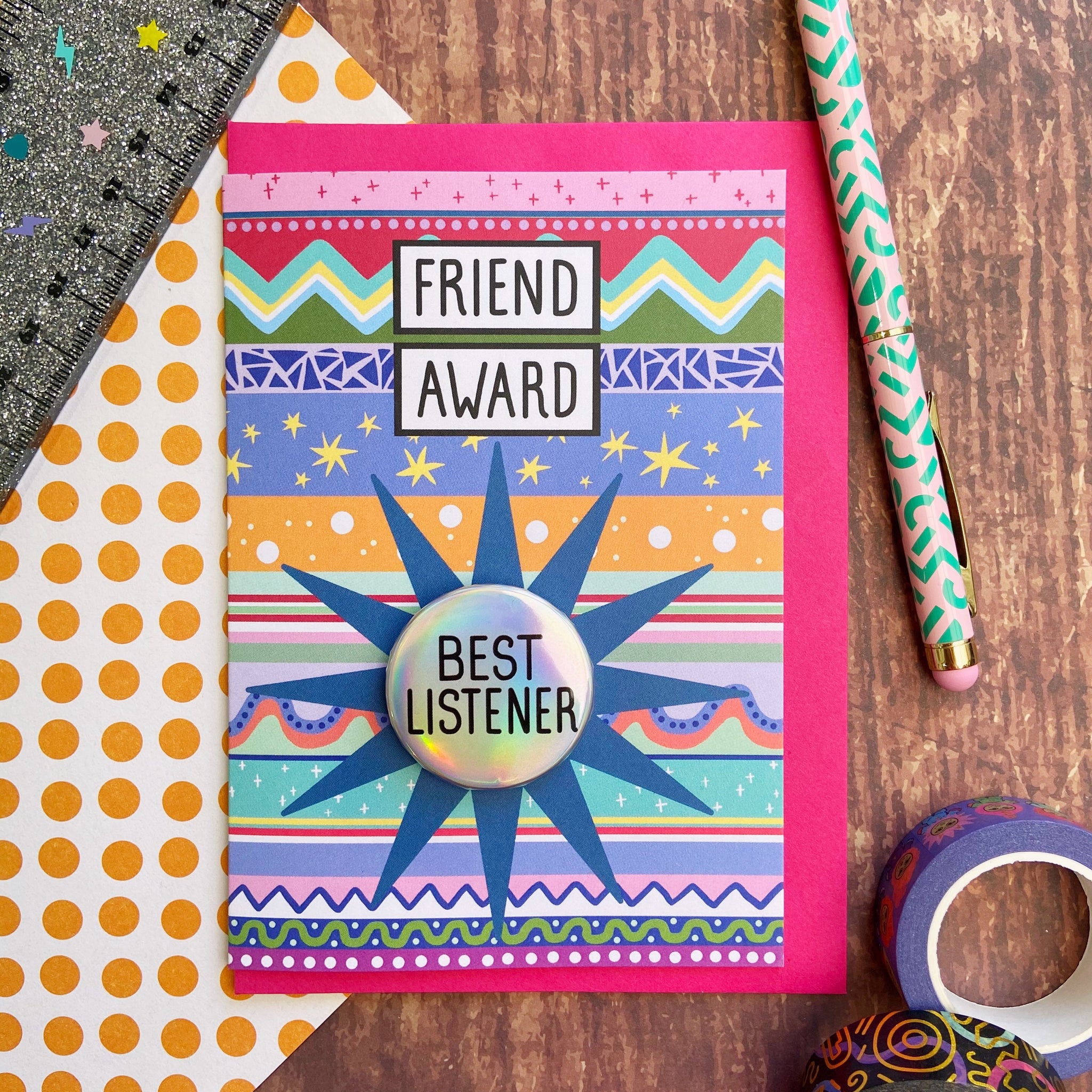 Best Listener - Friend Award Card