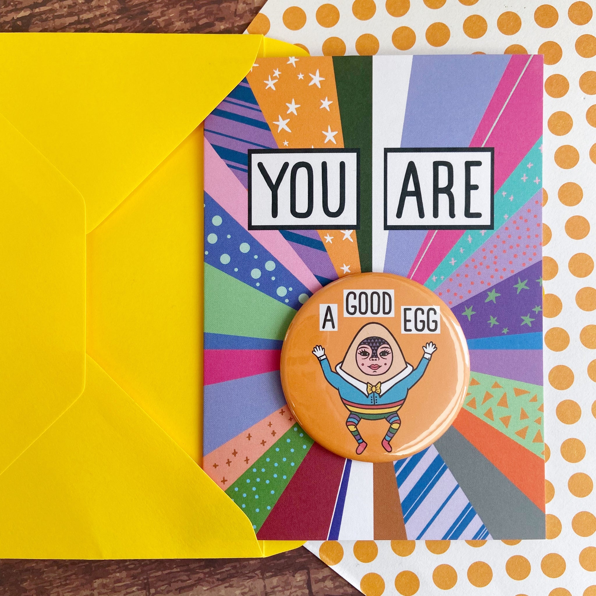 You Are A Good Egg Badge Card