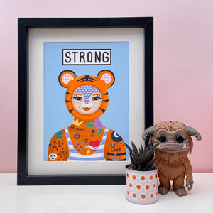 SALE Strong Tiger Print