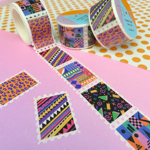 Pattern Stamp Washi Tape (Bright)