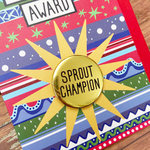 SALE Sprout Champion - Christmas Awards Card