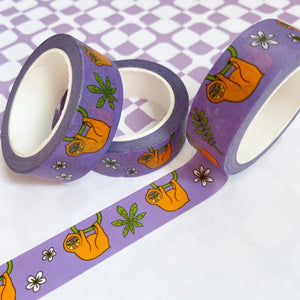 Purple Sloth Washi Tape