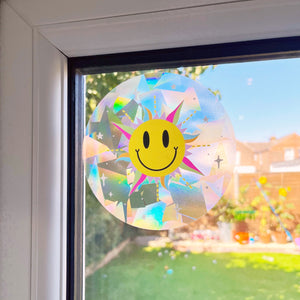 Smiley Sun Suncatcher Rainbow Maker Window Sticker