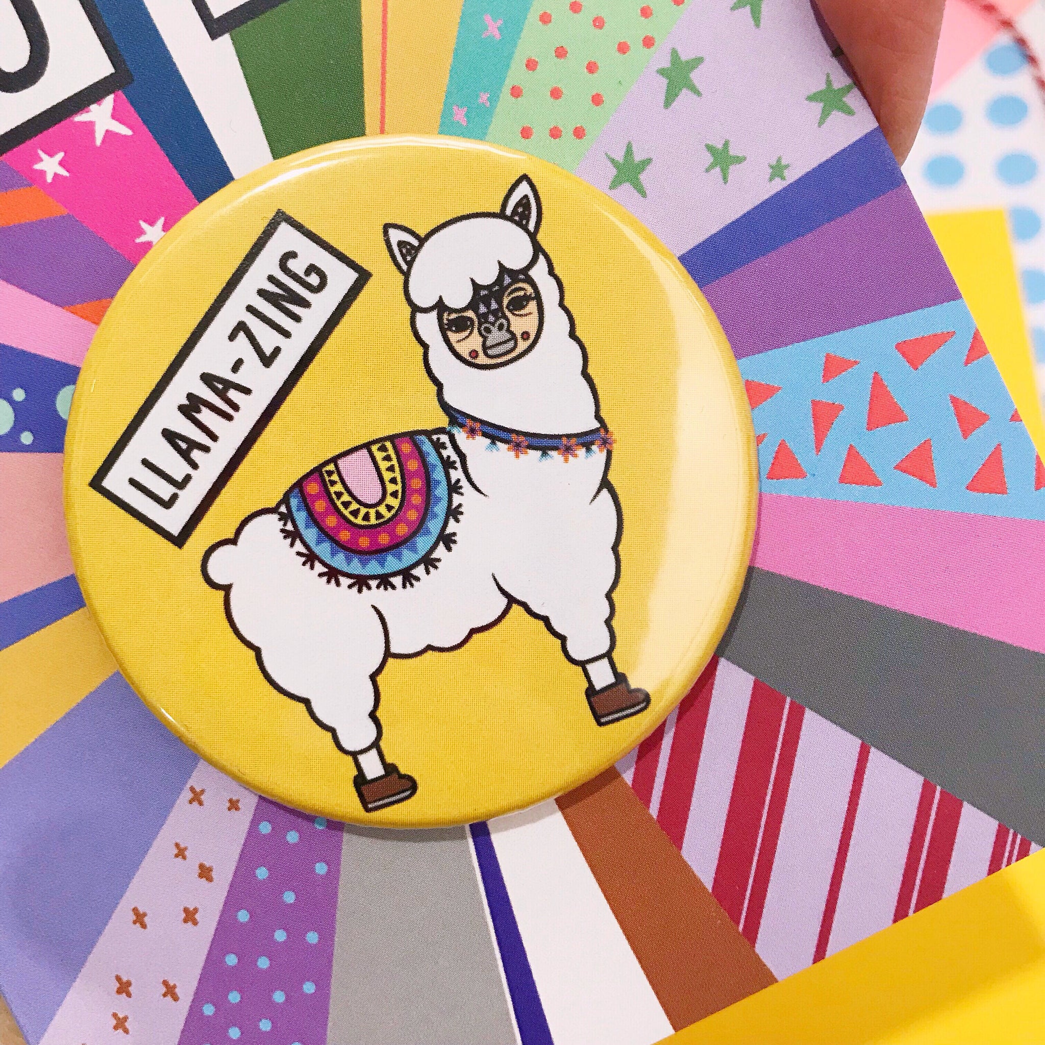 You Are Llama-zing Badge Card