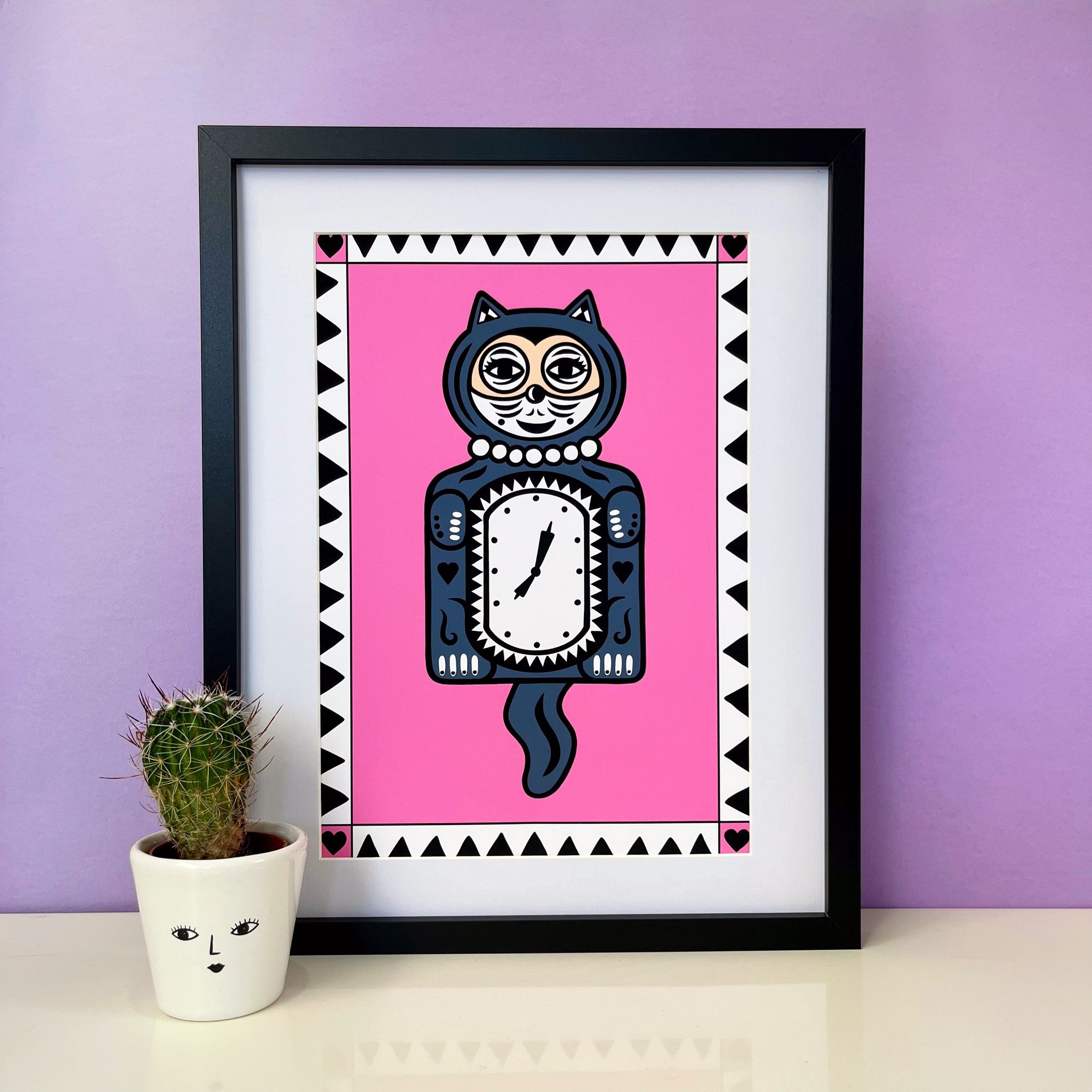 Cat Clock Print
