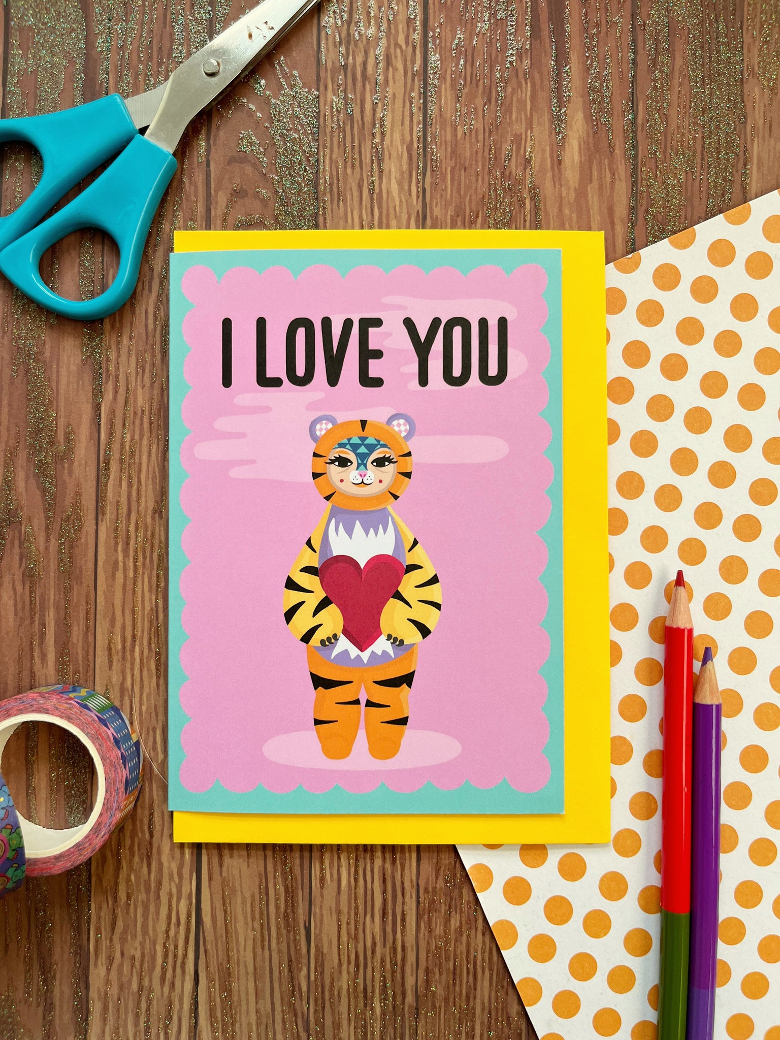 I Love You Tiger Card